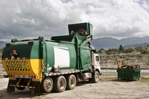 Recycling construction materials during waste clearance in Chiswick